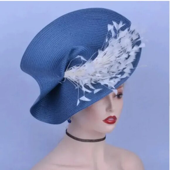 Brand New Fascinators for Women/Blue Fascinator/Blue Hat - Picture 1 of 1